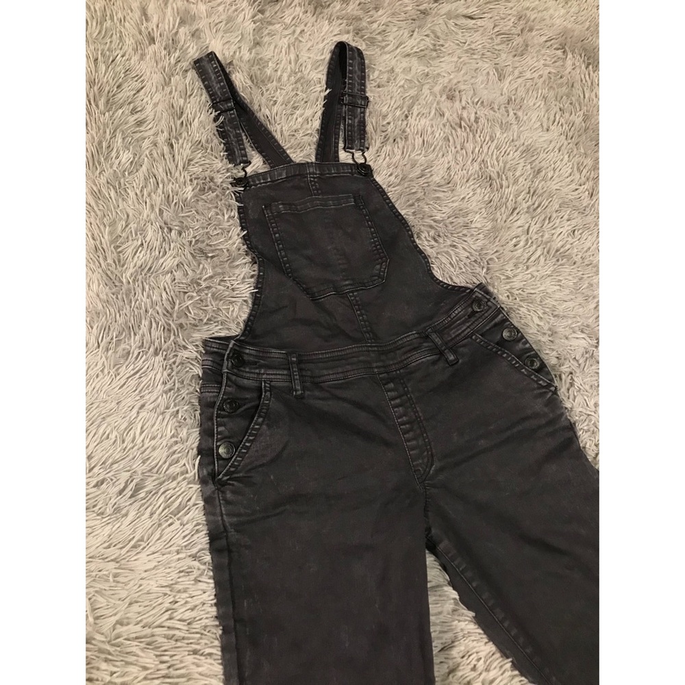 FOREVER 21 Faded Denim Overalls